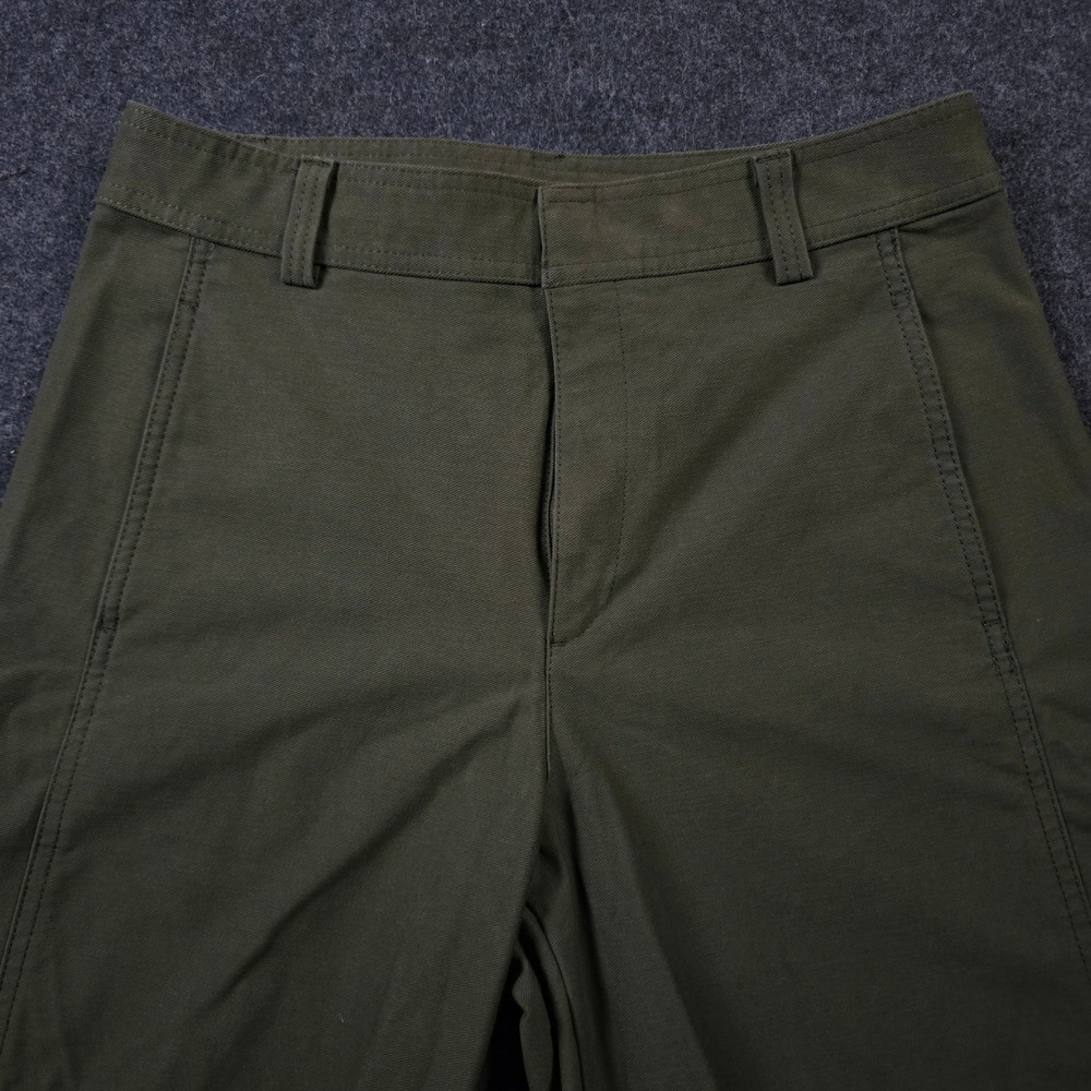 Uniqlo Olive Green Barrel Pants Wide Leg Baker Fatigue Womens 26-27 (Fits 30x29) - Picture 2 of 12